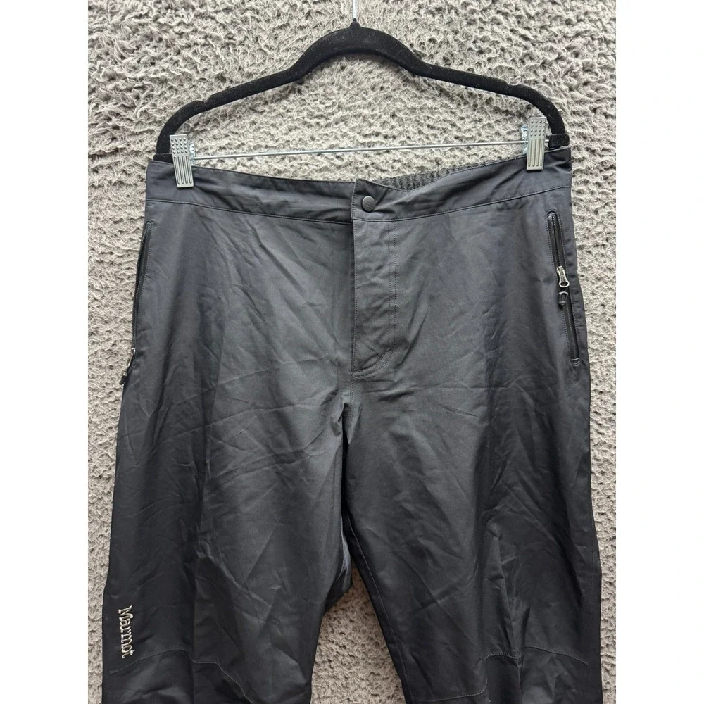Marmot Gore-Tex Paclite Minimalist Water-Repellent Ski Pants‎ Black Mens Size XL